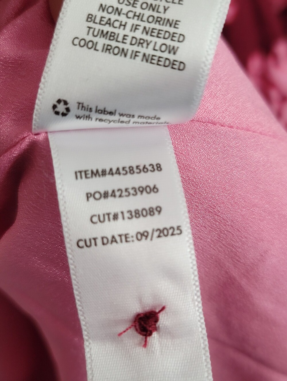 Belle Isle Torrid 1X Mini Dress Pink Floral Ruffle Collar Drop Waist Long Sleeve - Picture 8 of 8